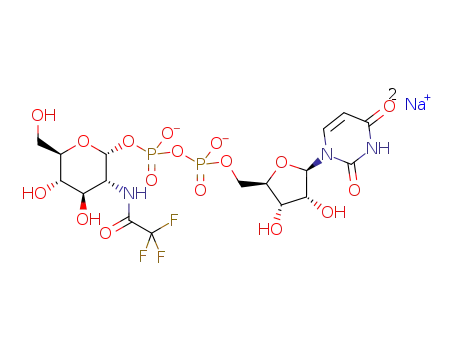 P'-[2-deoxy-2-[(2,2,2-trifluoroacetyl)amino]-α-D-glucopyranosyl] ester uridine 5'-(trihydrogen diphosphate), disodium salt