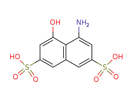 Molecular Structure of 90-20-0 (1-Amino-8-hydroxynaphthalene-3,6-disulphonic acid)
