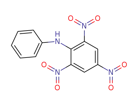 Molecular Structure of 2919-12-2 (Benzenamine,2,4,6-trinitro-N-phenyl-)