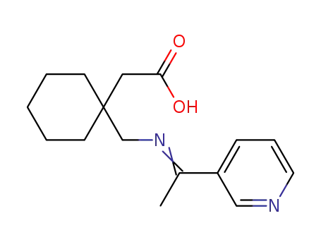 2-(1-((1-(pyridin-3-yl)ethylideneamino)methyl)cyclohexyl)acetic acid