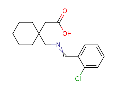 2-(1-((2-chlorobenzylideneamino)methyl)cyclohexyl)acetic acid