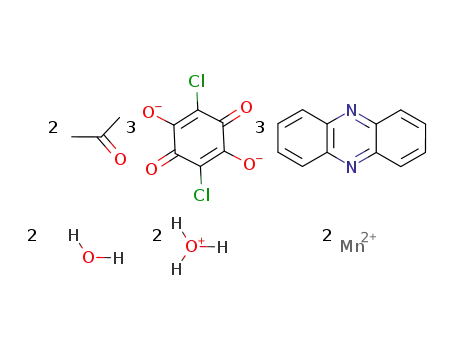 (H3O)2(phenazine)3(Mn2(chloranilic acid(2-))3*2(acetone)*2H2O