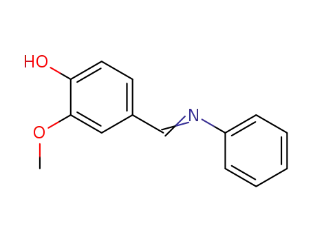 Molecular Structure of 17696-53-6 (Phenol, 2-methoxy-4-[(phenylimino)methyl]-)