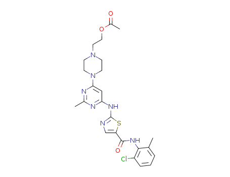 2-(4-(6-((5-((2-chloro-6-Methylphenyl)carbaMoyl)thiazol-2-yl)aMino)-2-MethylpyriMidin-4-yl)piperazin-1-yl)ethyl acetate