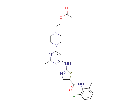 N-(2-chloro-6-methylphenyl)-2-[[6-[4-(2-acetoxyethyl)-1-piperazinyl]-2-methyl- 4-pyrimidinyl]amino]-5-thiazolecarboxamide