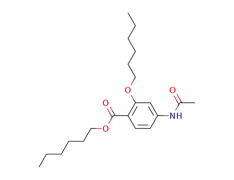 4-acetamido-2-hexyloxy-benzoic acid hexyl ester