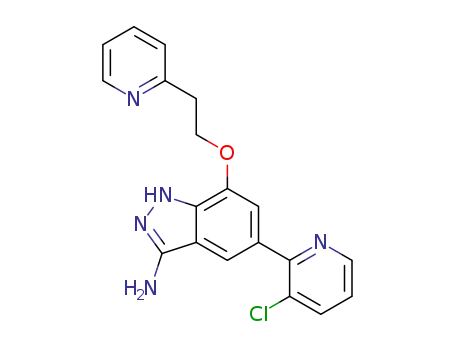 5-(3-chloropyridin-2-yl)-7-(2-pyridin-2-ylethoxy)-1H-indazole-3-amine
