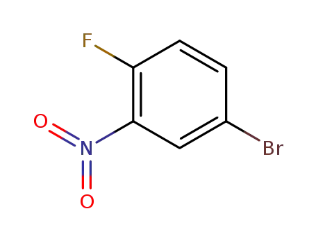 Molecular Structure of 364-73-8 (4-Bromo-1-fluoro-2-nitrobenzene)