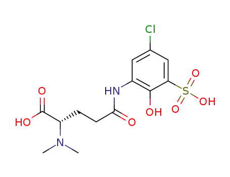 (2S)-4-[(5-chloro-2-hydroxy-3-sulfophenyl)carbamoyl]-2-(dimethylamino)butanoic acid