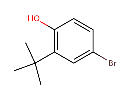 Molecular Structure of 10323-39-4 (4-BROMO-2-TERT-BUTYLPHENOL)