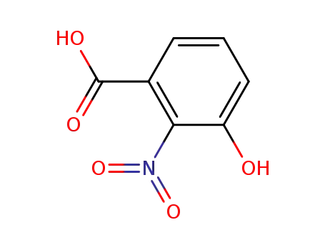 Molecular Structure of 602-00-6 (3-Hydroxy-2-nitrobenzoic acid)