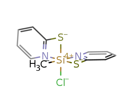 chloromethylbis[N,S-pyridine-2-thiolato]silicon(IV)