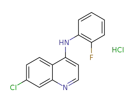 7-chloro-4-[(2-fluorophenyl)amino]quinolinium chloride