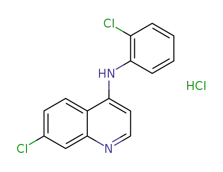 7-chloro-4-[(2-chlorophenyl)amino]quinolinium chloride