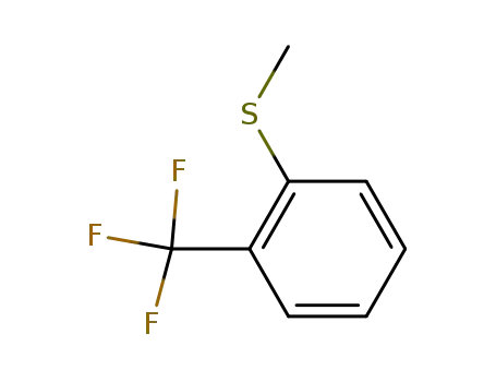 Molecular Structure of 322-58-7 (Benzene, 1-(methylthio)-2-(trifluoromethyl)-)