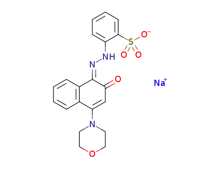 sodium (Z)-2-{2-[4-morpholino-2-oxonaphthalen-1(2H)-ylidene]hydrazinyl}benzenesulfonate