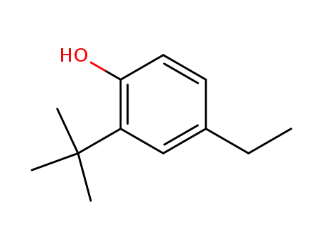 Molecular Structure of 96-70-8 (2-tert-Butyl-4-ethylphenol)