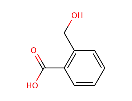 Molecular Structure of 612-20-4 (2-(HYDROXYMETHYL)BENZOIC ACID)