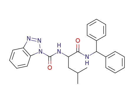 2-[(1H-1,2,3-benzotriazole-1-carbonyl)amino]-N-(diphenylmethyl)-4-methylpentanamide