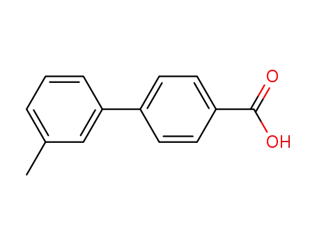 Molecular Structure of 5728-33-6 (3'-METHYLBIPHENYL-4-CARBOXYLIC ACID)