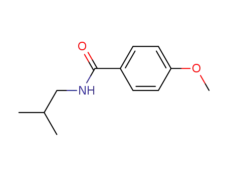 Molecular Structure of 7464-51-9 (4-methoxy-N-(2-methylpropyl)benzamide)
