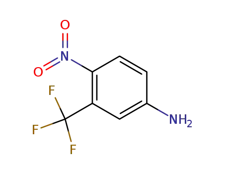 Molecular Structure of 393-11-3 (4-Nitro-3-trifluoromethyl aniline)