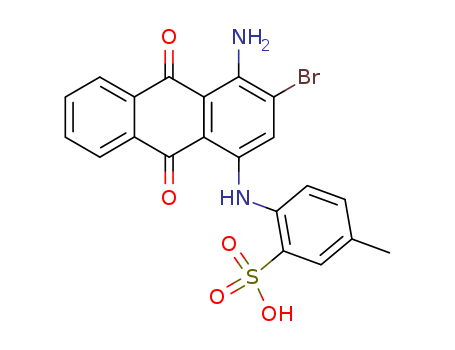 2-[(4-amino-3-bromo-9,10-dioxoanthracen-1-yl)amino]-4-methylbenzenesulfonic acid