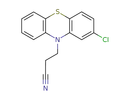 Molecular Structure of 4414-83-9 (2-Chloro-10H-phenothiazine-10-propanenitrile)