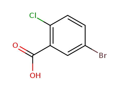 Molecular Structure of 21739-92-4 (5-Bromo-2-chlorobenzoic acid)