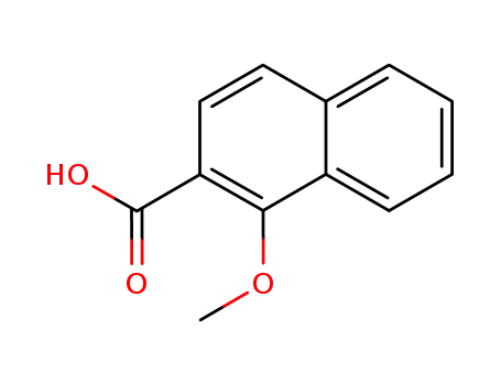 Molecular Structure of 883-21-6 (1-METHOXY-2-NAPHTHOIC ACID)