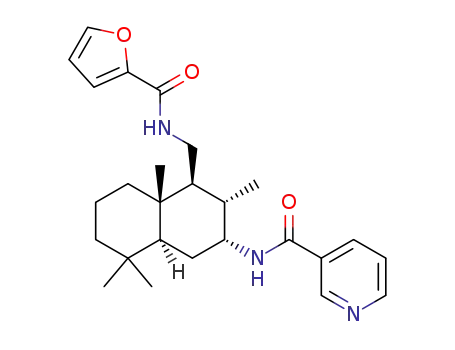 N-((2R,3S,4S,4aS)-4-((furan-2-carboxamido)methyl)-3,4a,8,8-tetramethyldecahydronaphthalen-2-yl)nicotinamide