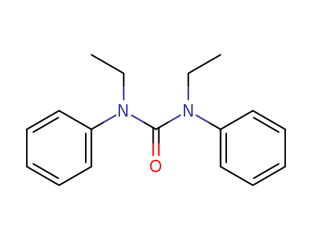 85-98-3,N,N'-DIETHYL-N,N'-DIPHENYLUREA,Carbanilide,N,N'-diethyl- (7CI,8CI);Centralite 1 (6CI);1,3-Diethyl-1,3-diphenylurea;Carbamite;Centralite;Centralite I;Ethyl centralite;N,N'-Diethyl-N,N'-diphenylurea;N,N'-Diethylcarbanilide;NSC 28779;NSC 44038;sym-Diethyldiphenylurea;