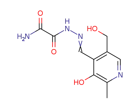 2-[2-[[3-hydroxy-5-(hydroxymethyl)-2-methylpyridin-4-yl]methylene]hydrazinyl]-2-oxoacetamide