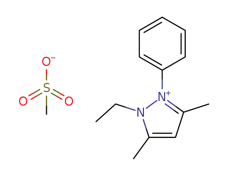 1-phenyl-2-ethyl-3,5-dimethylpyrazolium methanesulfonate