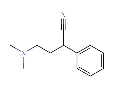 Molecular Structure of 50599-78-5 (4-(dimethylamino)-2-phenylbutyronitrile)