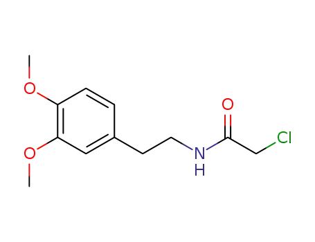 Molecular Structure of 14301-31-6 (2-CHLORO-N-(2-(3,4-DIMETHOXYPHENYL)ETHYL)ACETAMIDE)