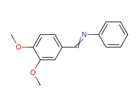 Molecular Structure of 27895-67-6 (1-(3,4-dimethoxyphenyl)-N-phenyl-methanimine)