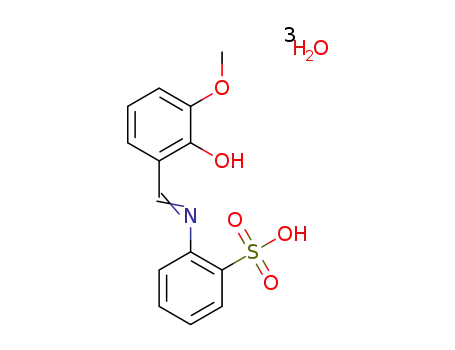 2-[(2-hydroxy-3-methoxyphenyl)methylideneamino]benzenesulfonic acid
