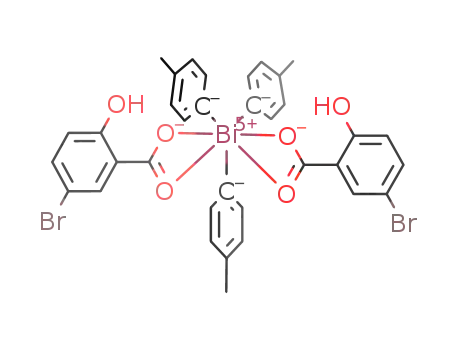 tris-p-tolylbismuth bis(5-bromosalicyate)