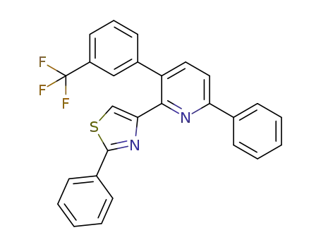2-phenyl-4-(6-phenyl-3-(3-(trifluoromethyl)phenyl)pyridin-2-yl)thiazole