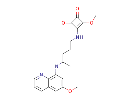 3-methoxy-4-({4-[(6-methoxyquinolin-8-yl)amino]pentyl}amino)cyclobut-3-ene-1,2-dione