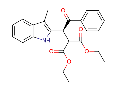 (S)-diethyl 2-(1-(3-methyl-1H-indol-2-yl)-2-oxo-2-phenylethyl)malonate