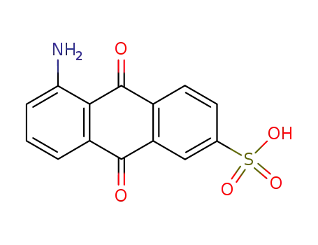Molecular Structure of 4095-81-2 (2-Anthracenesulfonic acid, 5-amino-9,10-dihydro-9,10-dioxo-)