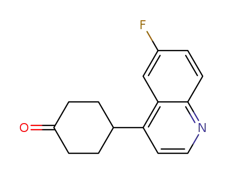 4-(6-fluoroquinolin-4-yl)cyclohexane-1-one