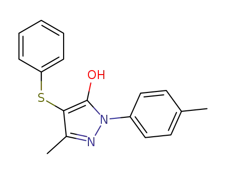 3-methyl-4-(phenylthio)-1-(p-tolyl)-1H-pyrazol-5-ol