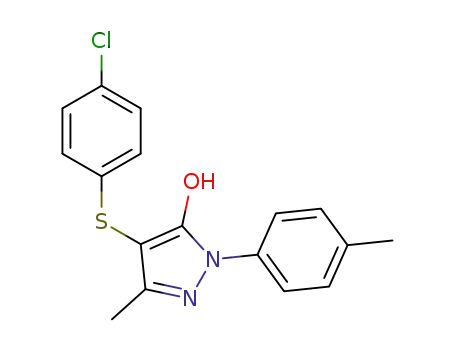 3-methyl-1-(4-methylphenyl)-4-(4-chlorophenylthio)-1H-pyrazole-5-ol