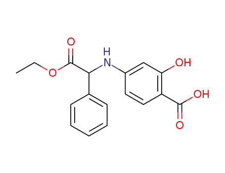 4-((2-ethoxy-2-oxo-1-phenylethyl)amino)-2-hydroxybenzoic acid