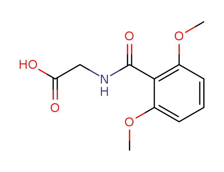 Molecular Structure of 51579-21-6 (Glycine, N-(2,6-dimethoxybenzoyl)-)