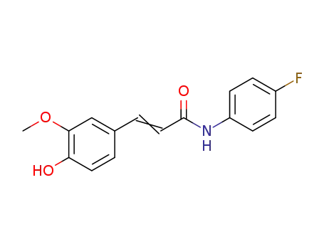 N-(4-fluorophenyl)-3-(4-hydroxy-3-methoxyphenyl)acrylamide