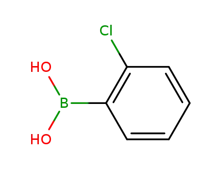Molecular Structure of 3900-89-8 (2-Chlorophenylboronic acid)